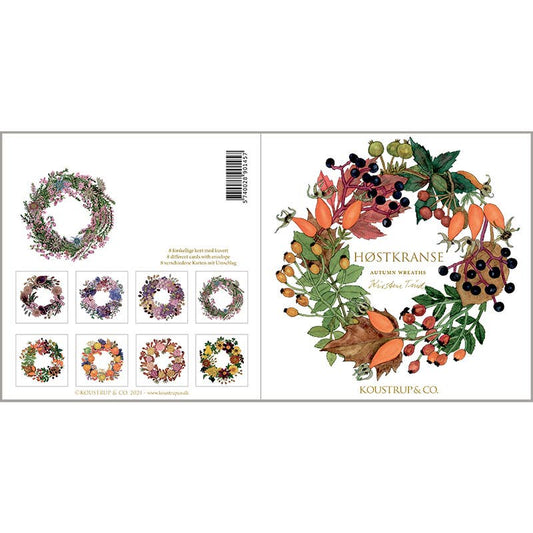 Autumn Wreaths Boxed Cards | Koustrup & Co