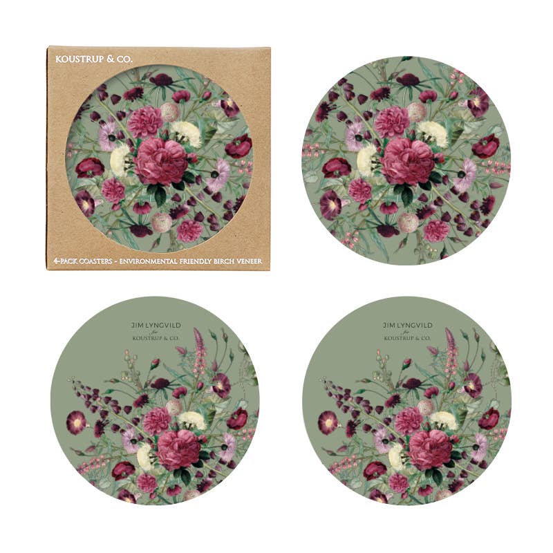Blossom Flower Coaster Set | Koustrup & Co