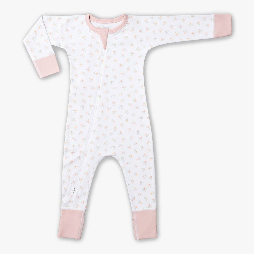 Urchin Posies Zip Romper | Sapling Organic