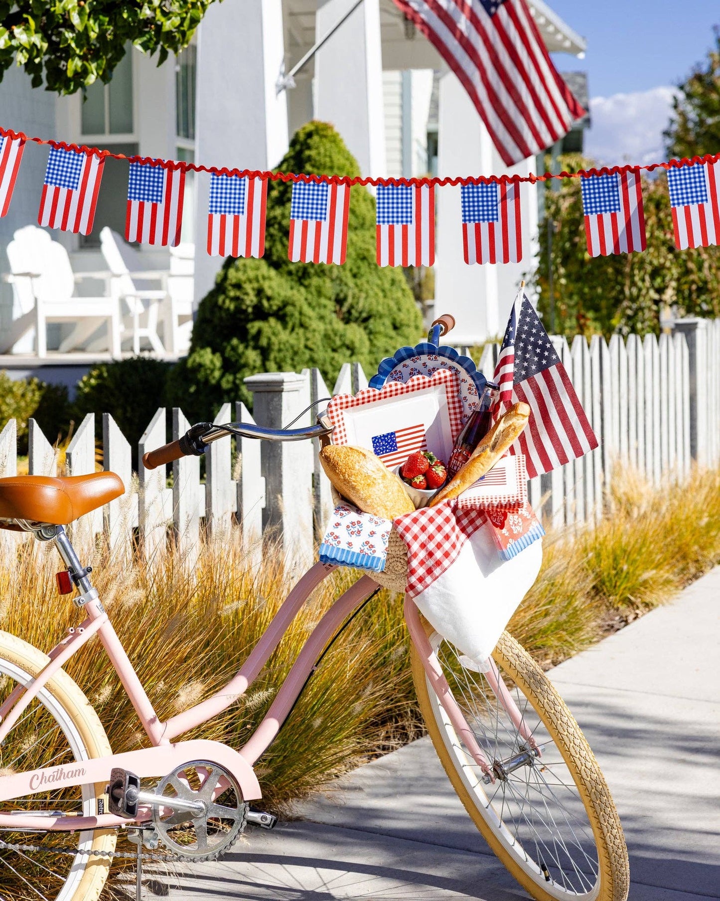 Gingham Flag Banner | My Mind's Eye