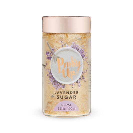 Lavender Sugar 3.5oz Glass Jar | Pinky Up