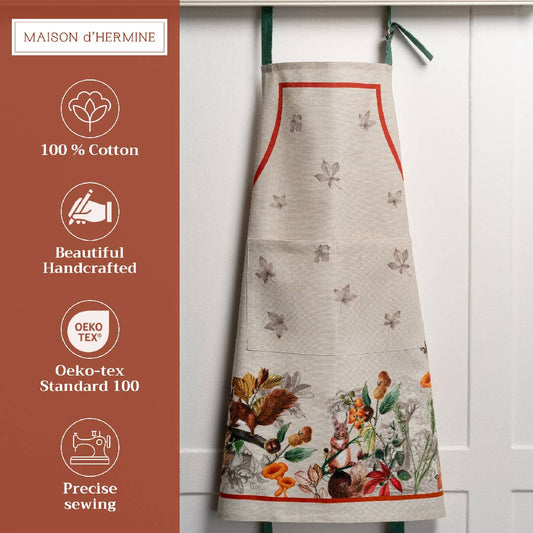 Recolte Cotton Apron | Maison d'Hermine