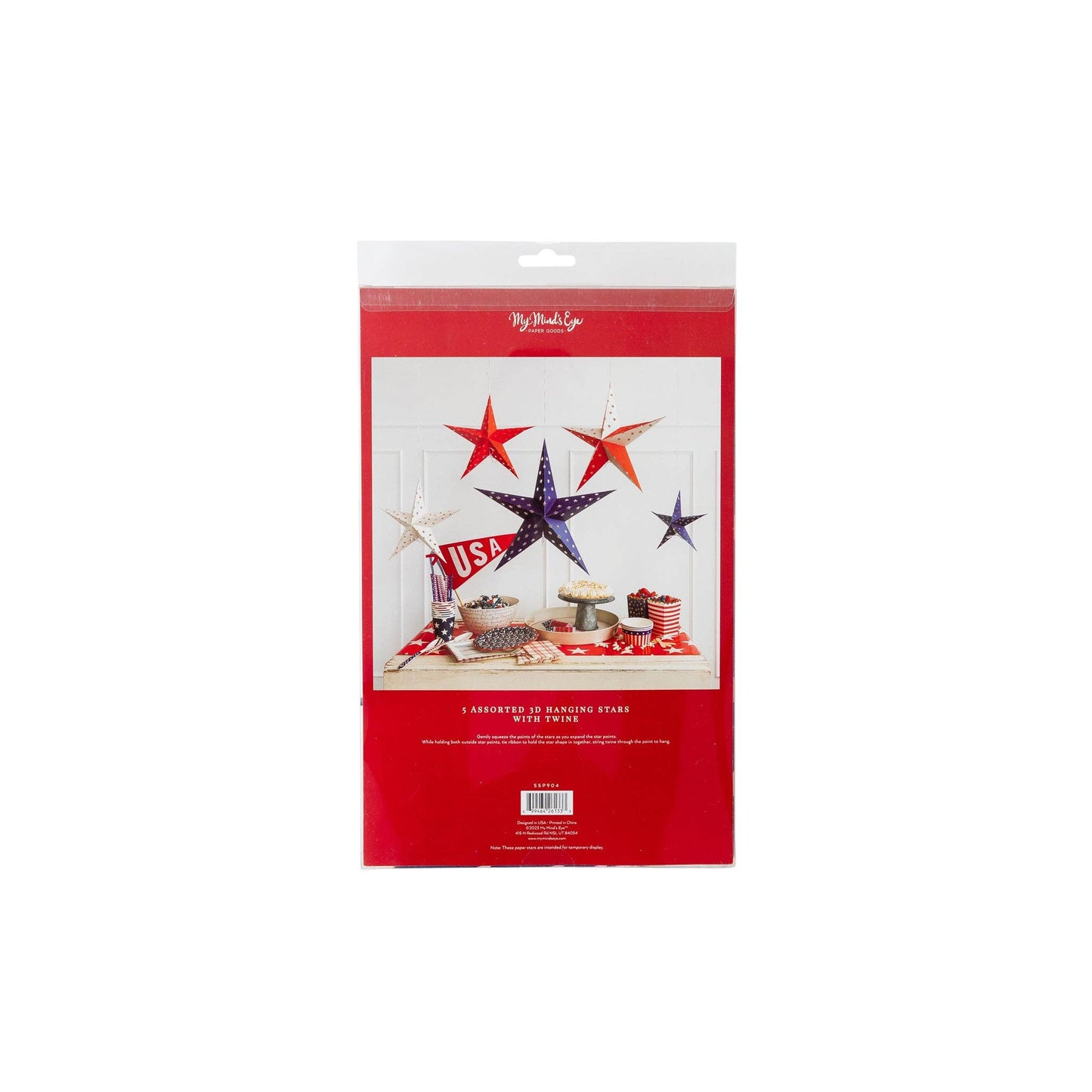 Stars and Stripes Decorative Hanging Stars | My Mind's Eye