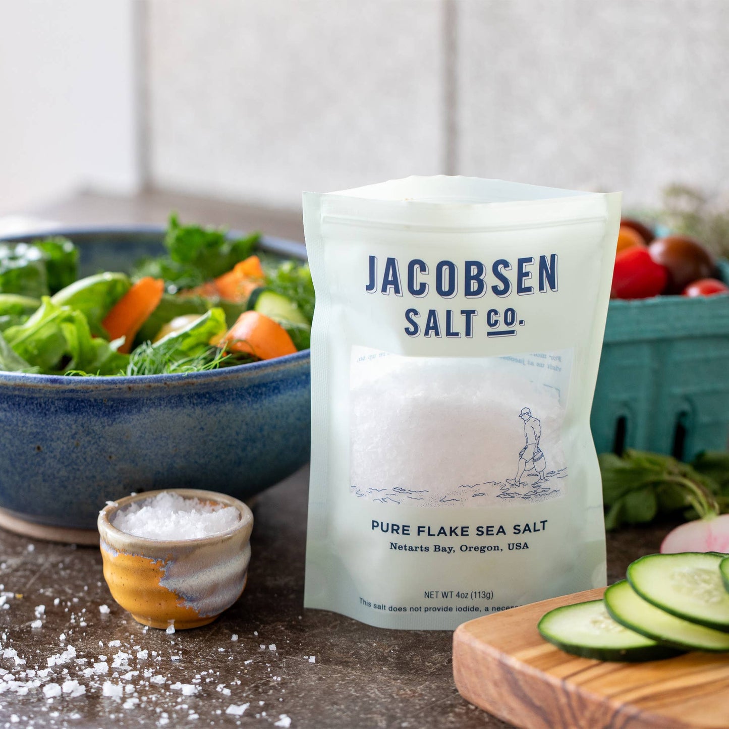 Pure Flake Sea Salt - 4 oz bag | Jacobsen Salt Co.