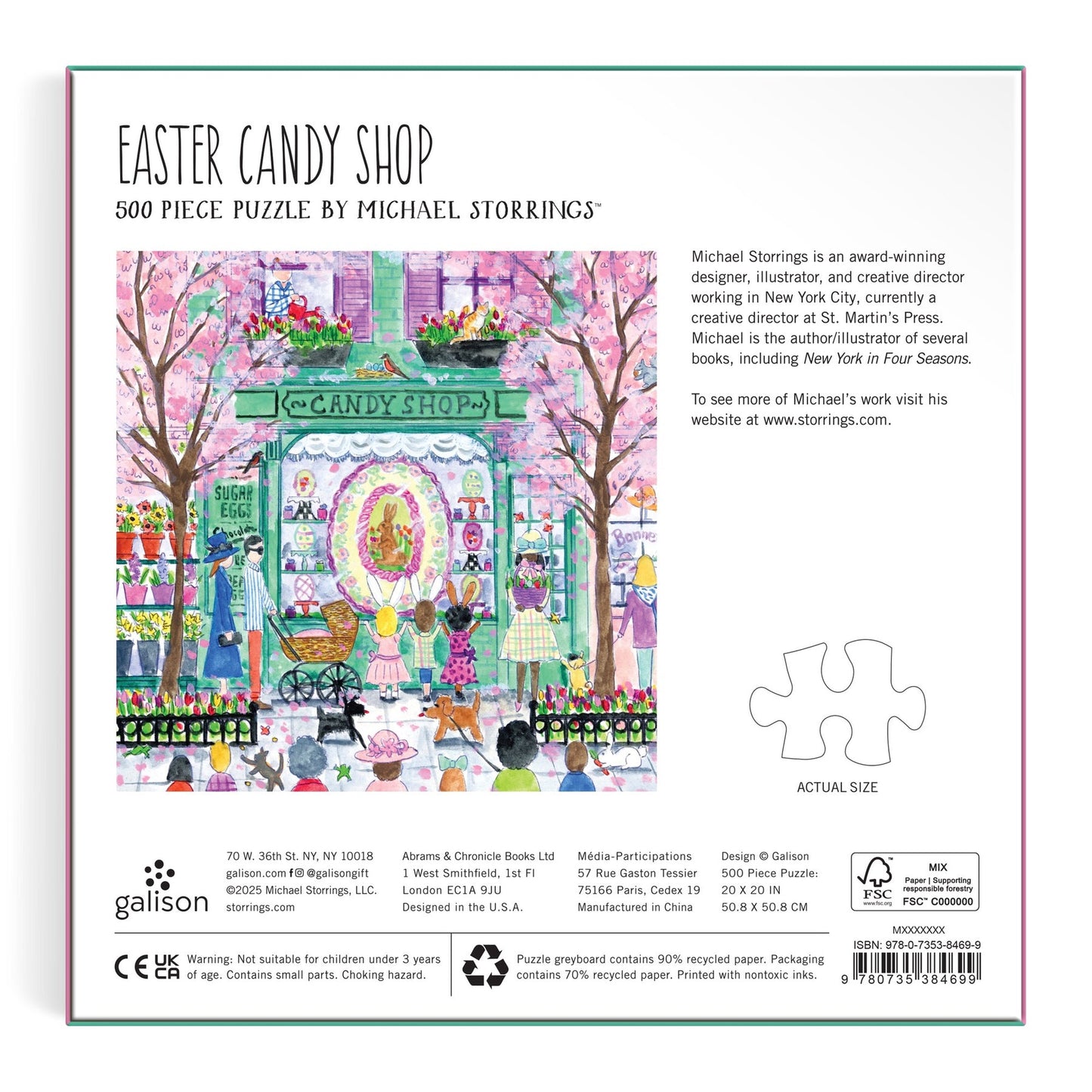Easter Candy Shop 500 pc Puzzle | Michael Storrings