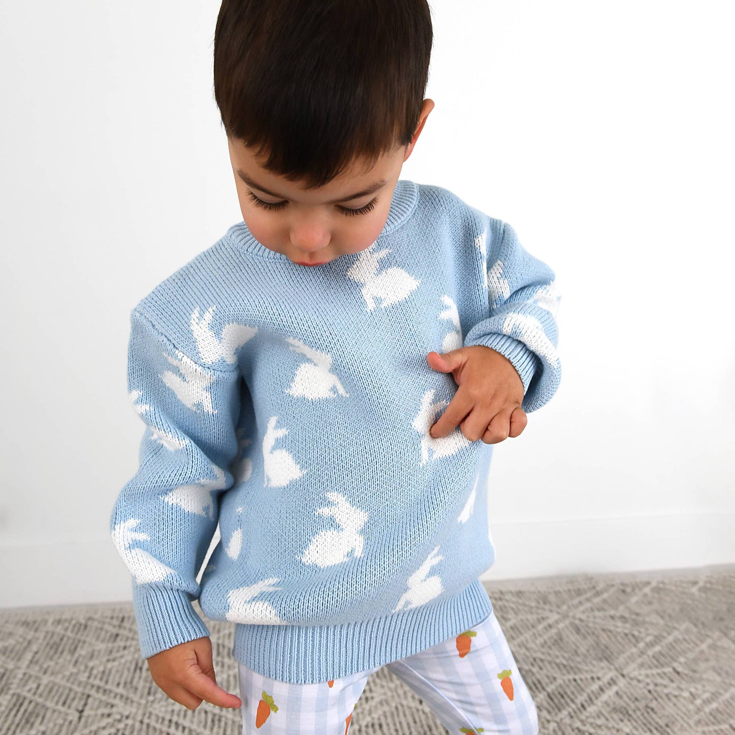 Blue Bunny Sweater | Gigi & Max