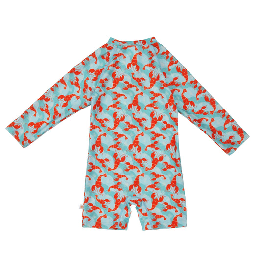 Logan the Lobster Rash Guard Swimsuit | ZOOCCHINI