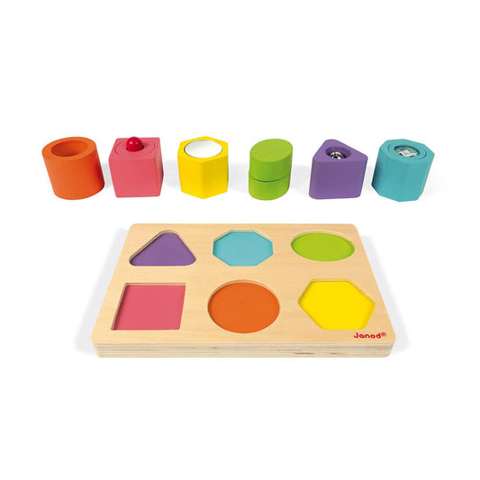 Wooden Puzzle - Shapes & Sounds | Janod