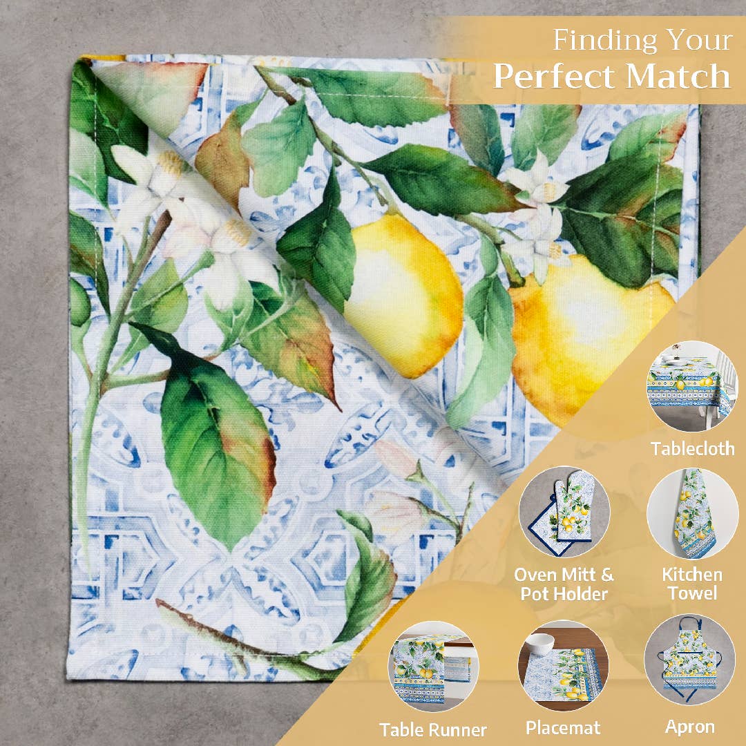 Citrus Cloth Napkins- Set Of 4 | Maison d'Hermine