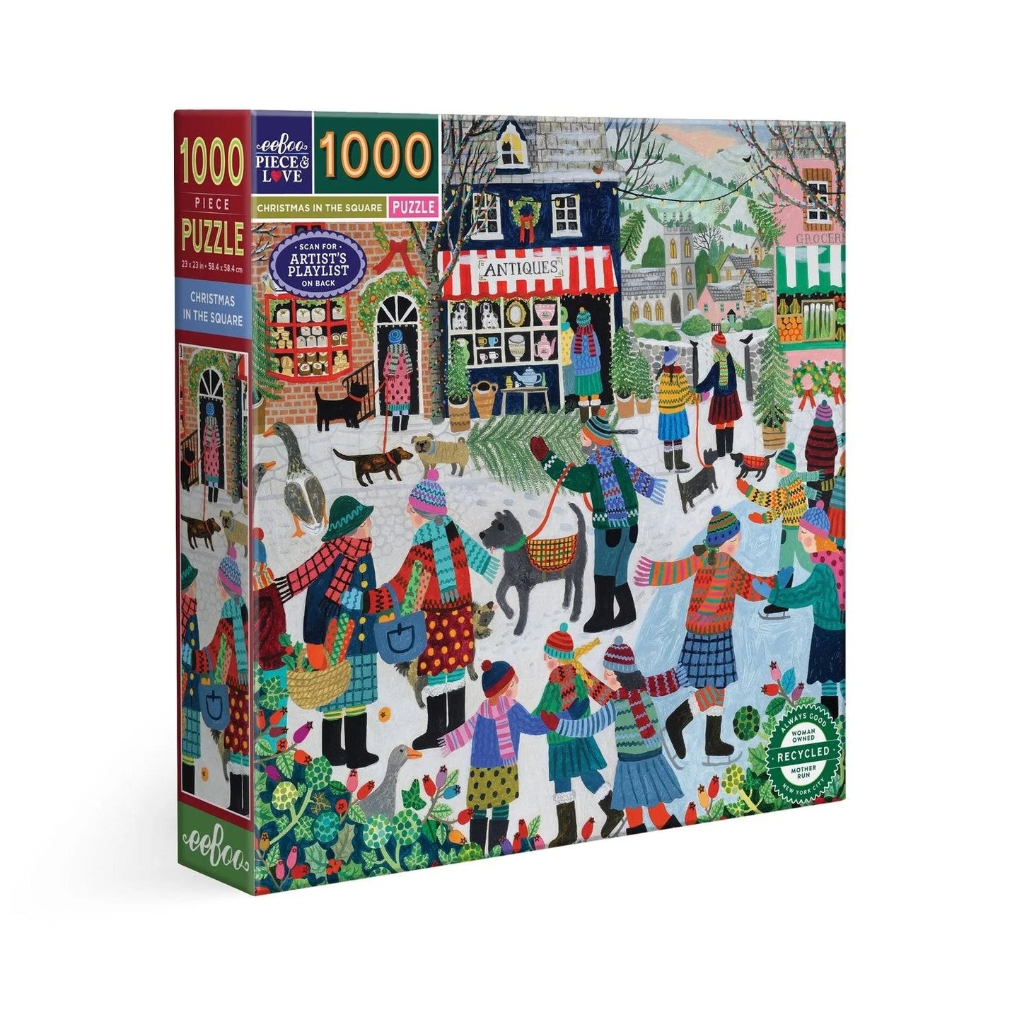 Christmas In the Square Puzzle (1000 Piece) | Eeboo