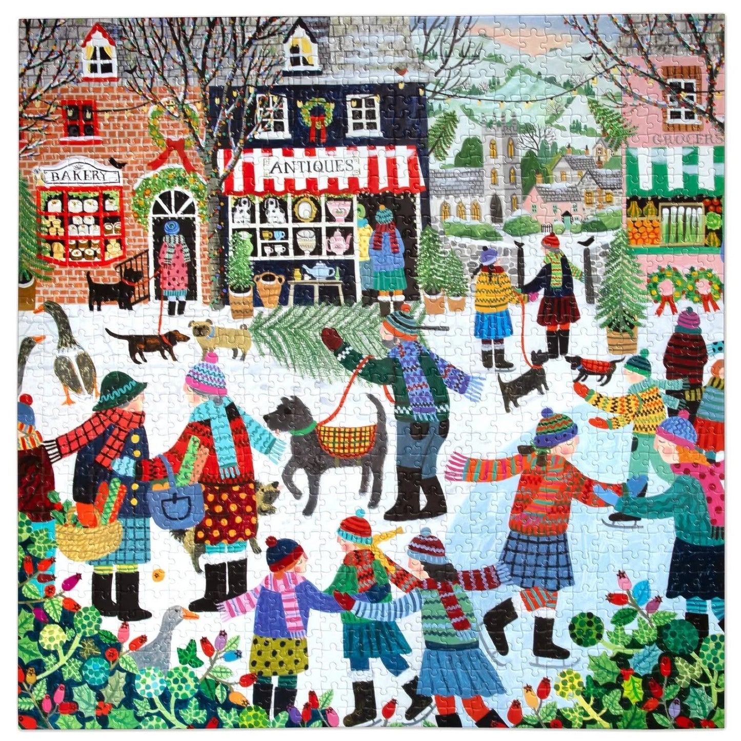 Christmas In the Square Puzzle (1000 Piece) | Eeboo