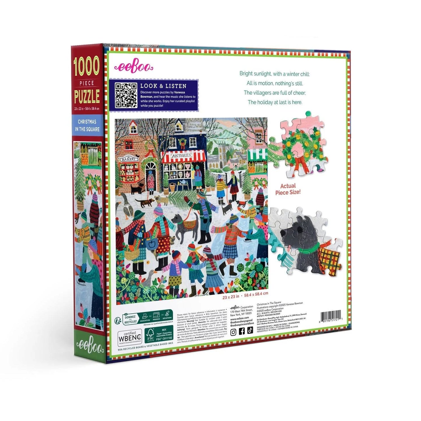 Christmas In the Square Puzzle (1000 Piece) | Eeboo