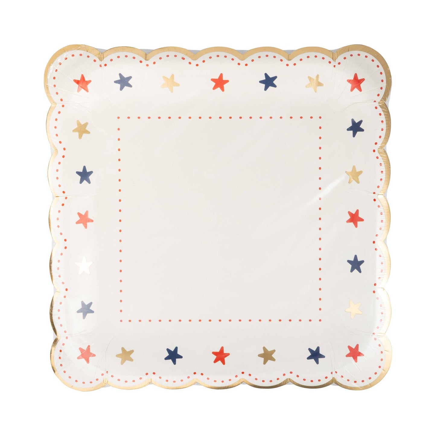 Scallop Star Boarder Paper Plate | My Mind's Eye