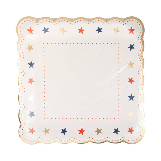 Scallop Star Boarder Paper Plate | My Mind's Eye