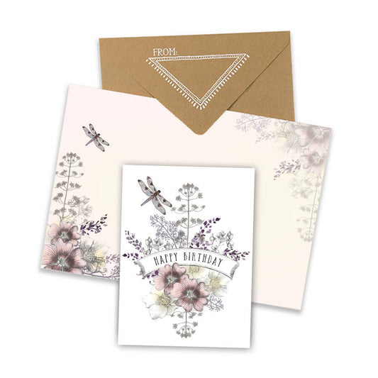 Mini Dragonfly Birthday Greeting Card | Papaya