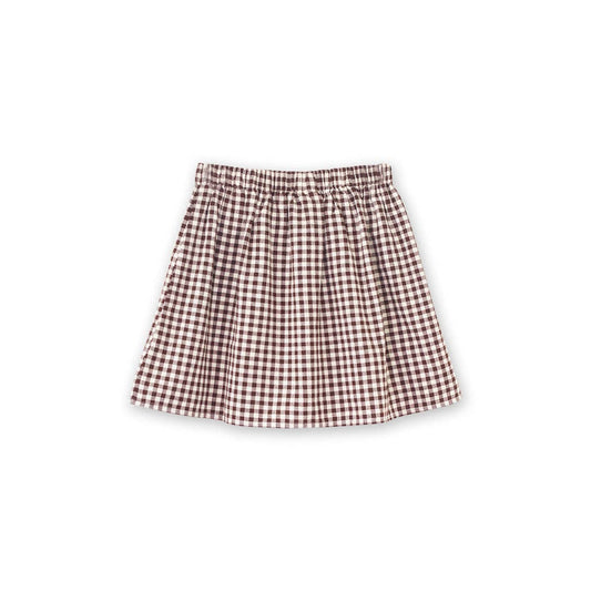 Coral Skirt - Walnut Check | Beet World