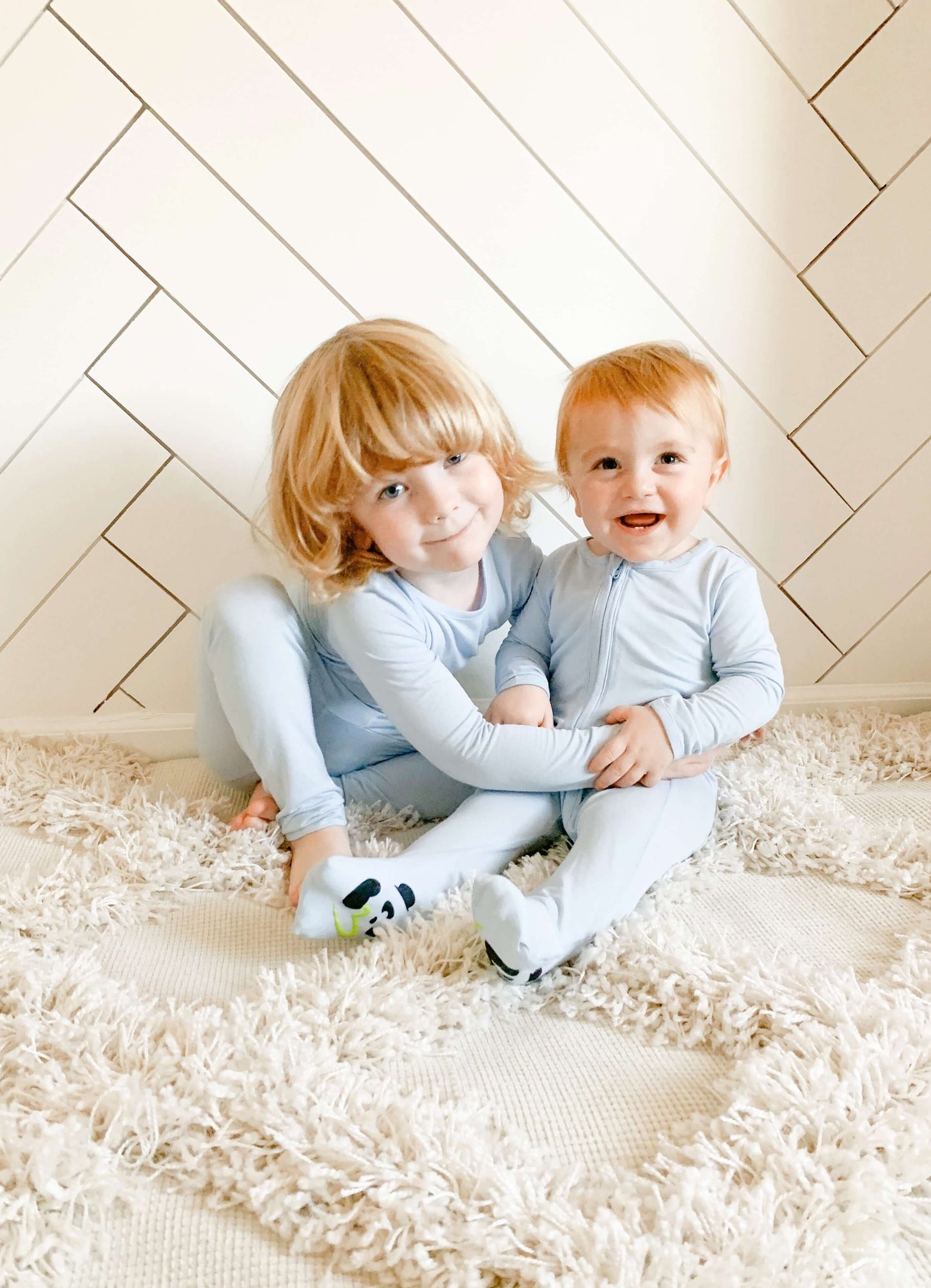 Sky Blue Convertible Romper | Bellabu Bear