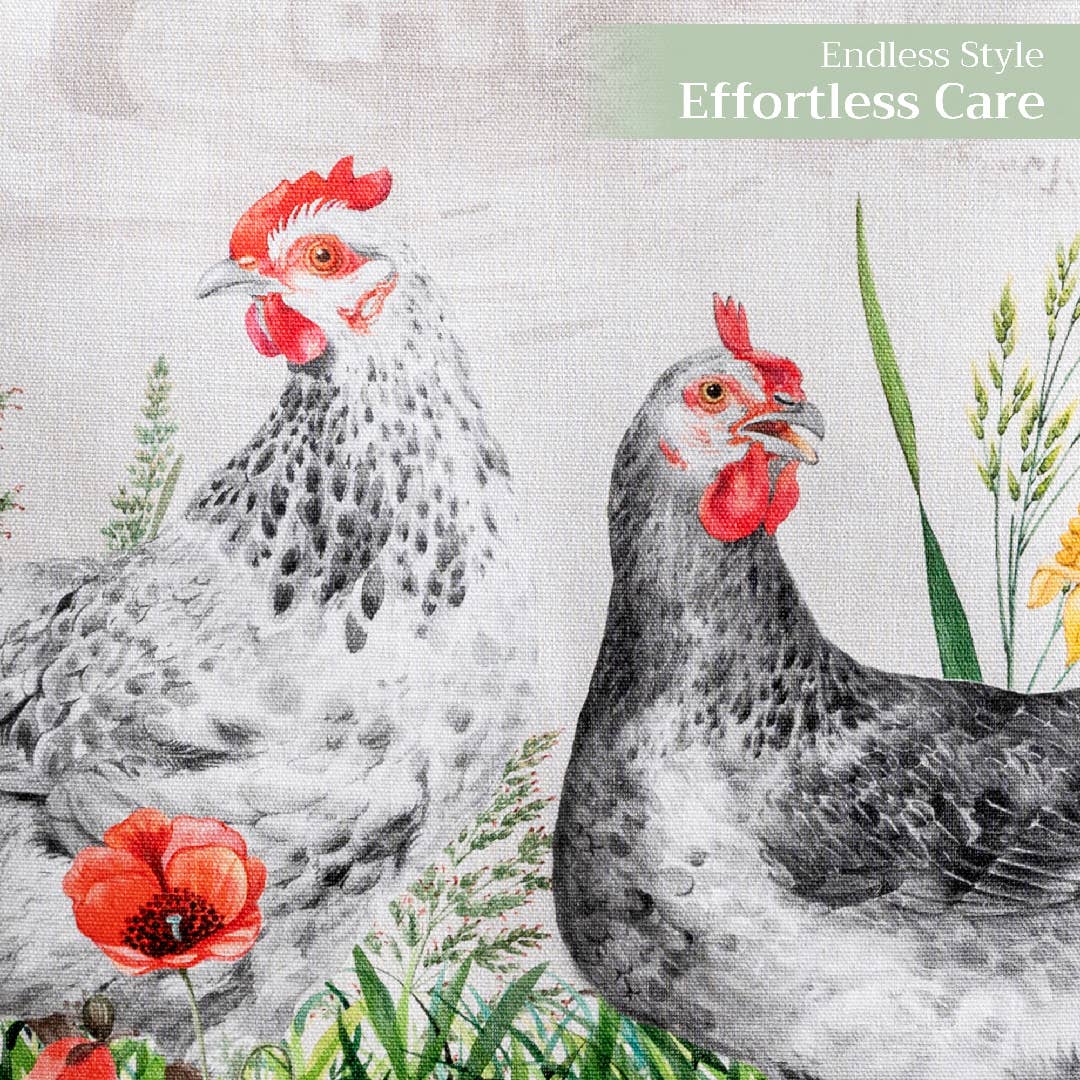 Basse Cour Table Runner | Maison d'Hermine