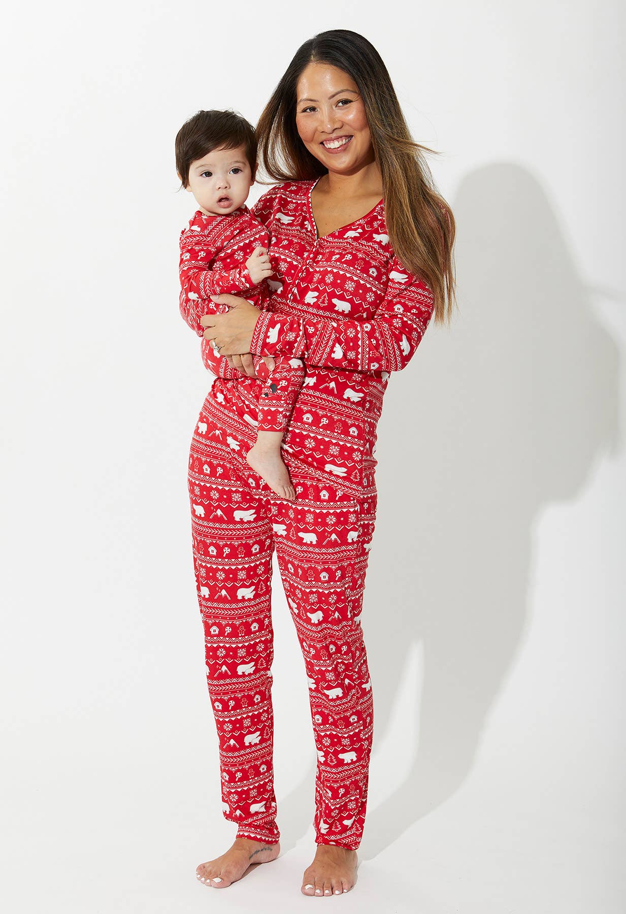 Polar Isle Red Romper | Bellabu Bear