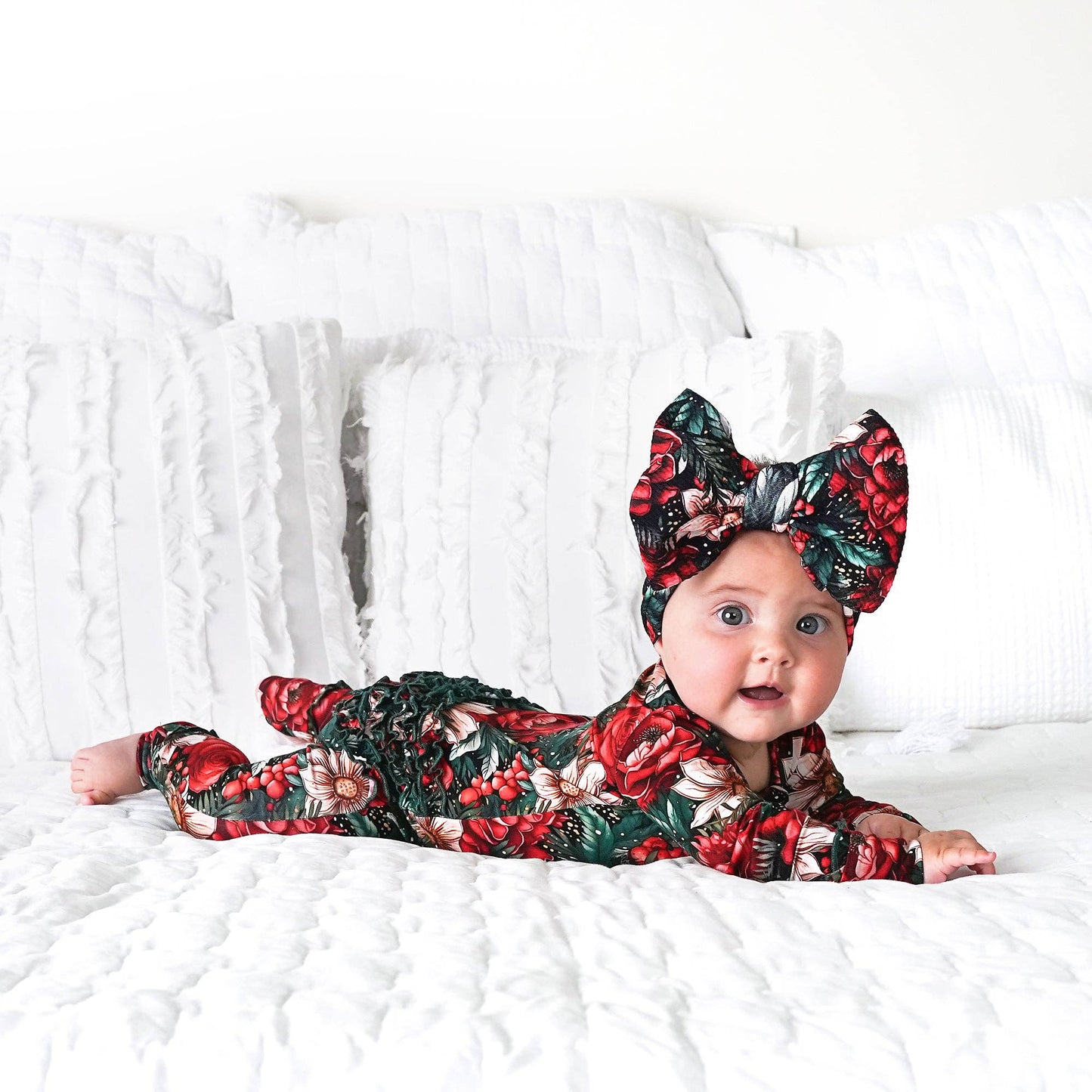 Gloria Ruffle Bamboo Romper | Gigi & Max
