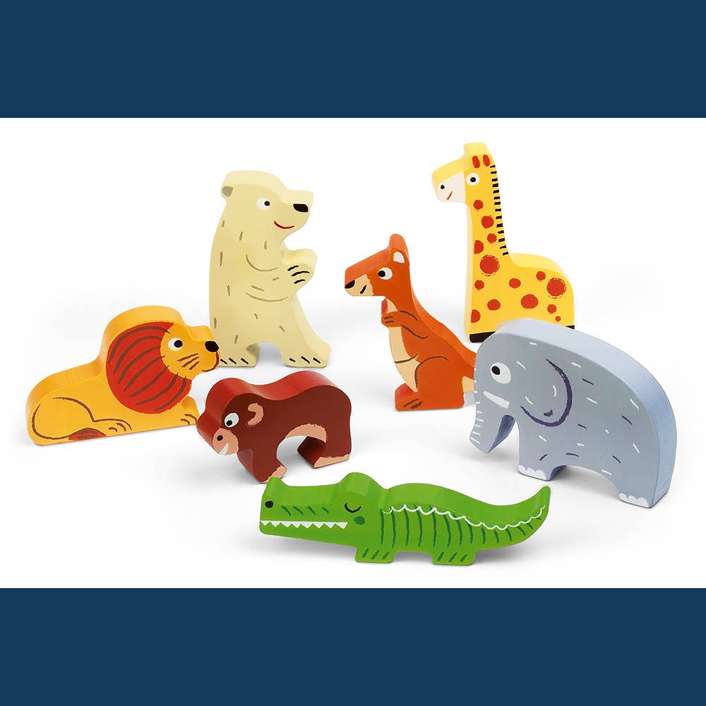 Zoo Chunky Puzzle (7 Stand-Alone Pieces) | Janod