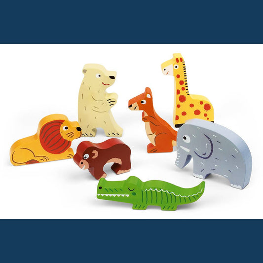 Zoo Chunky Puzzle (7 Stand-Alone Pieces) | Janod