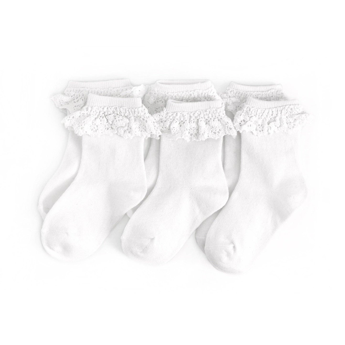 White Lace Midi Socks (3-Pack) | Little Stocking Co.