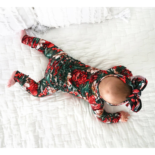 Gloria Ruffle Bamboo Romper | Gigi & Max