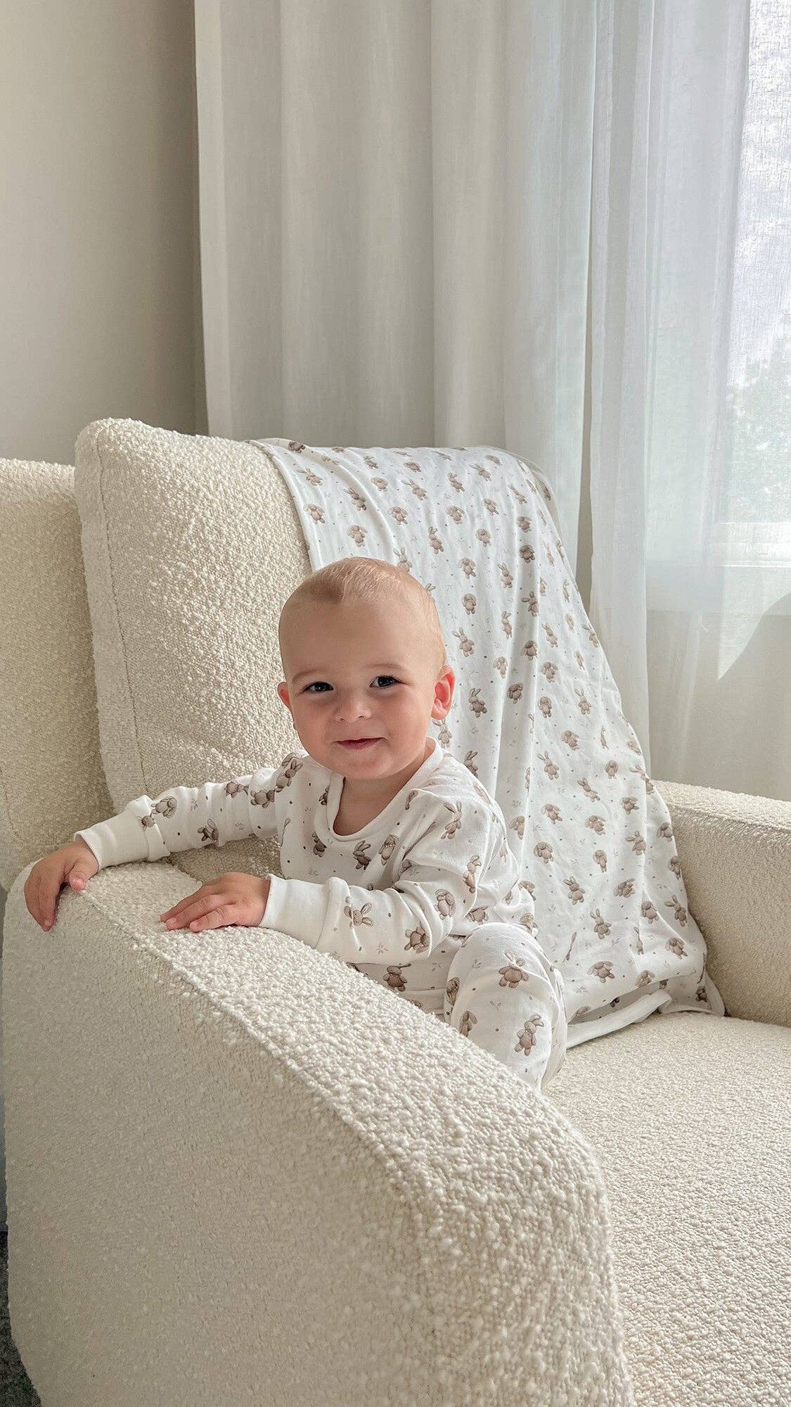 Bunny Shadow Organic PJ Set | L'ovedbaby
