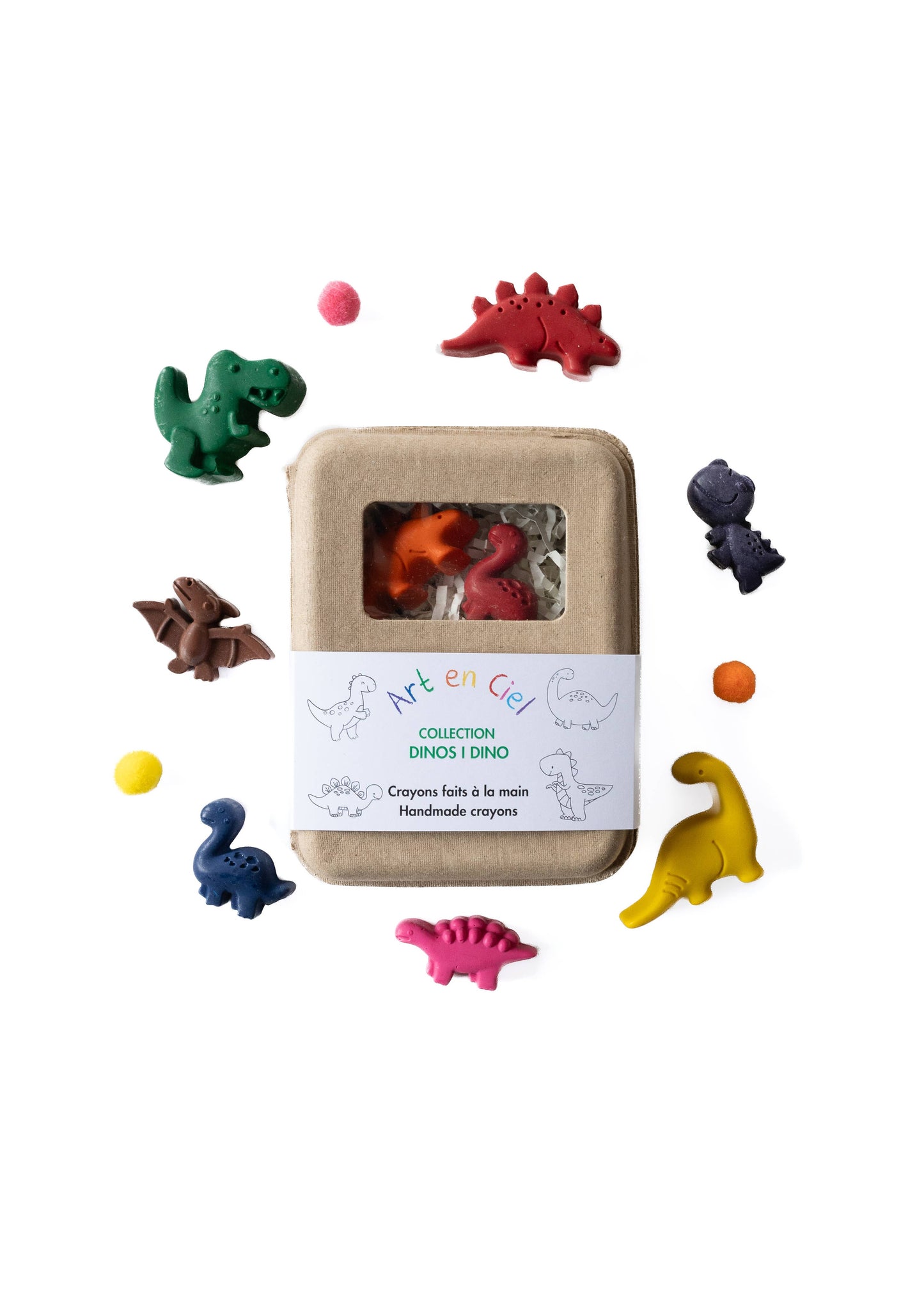 Handmade Crayons - DINO THEME | Art en Ciel
