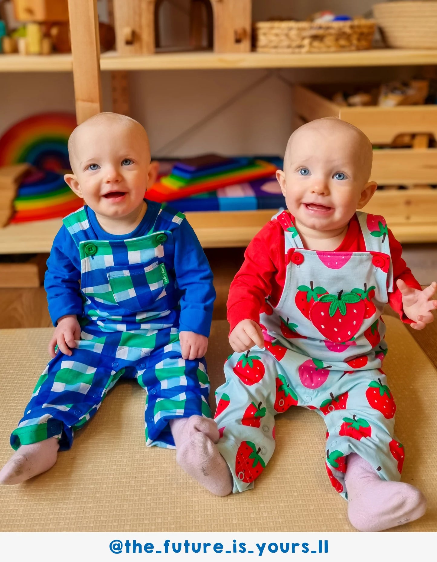 Organic Cotton Dungarees (Various Prints) | Toby Tiger