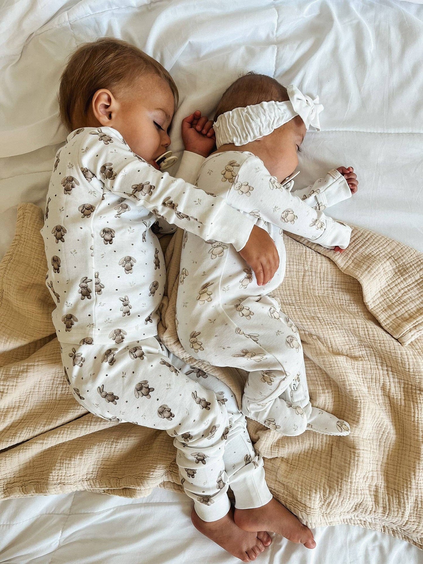 Bunny Shadow Organic PJ Set | L'ovedbaby