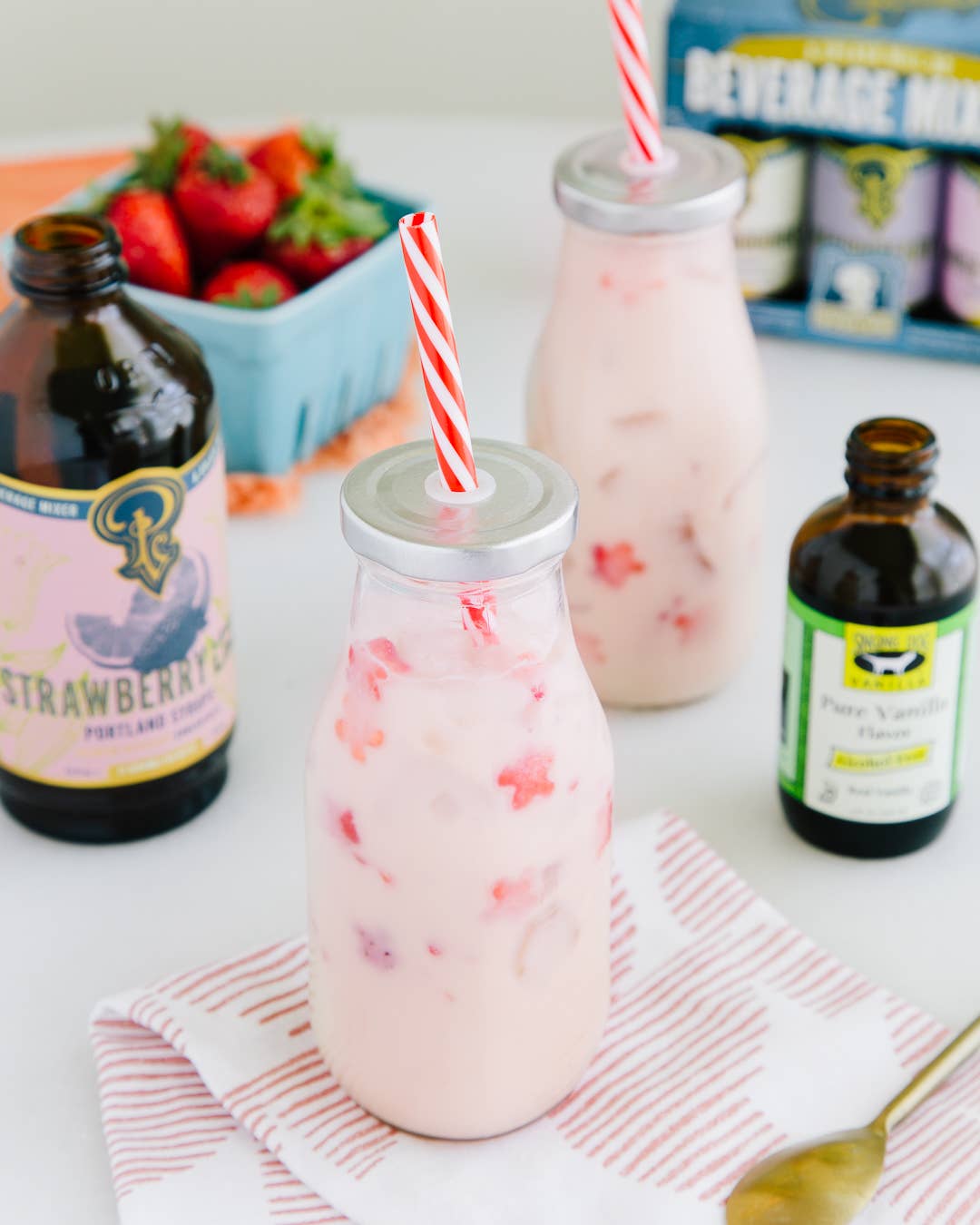Strawberry Lemon Lime Simple Syrup - 12 oz | Portland Syrups