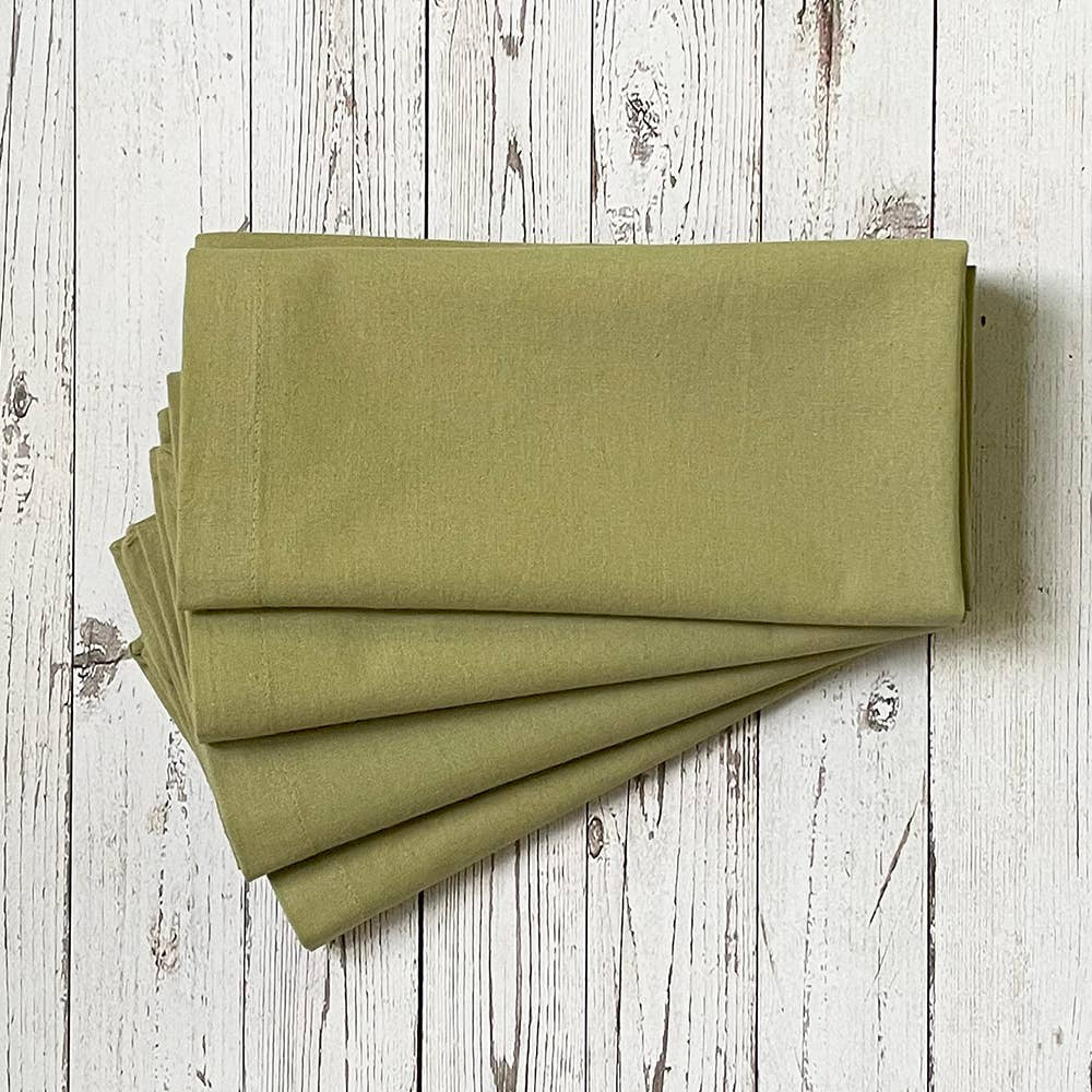 Solid Green Napkin - Set of 4 | Mahogany