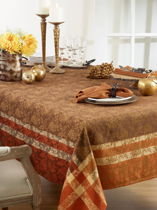 Fall Leaf Square Tablecloth | Saro Lifestyle