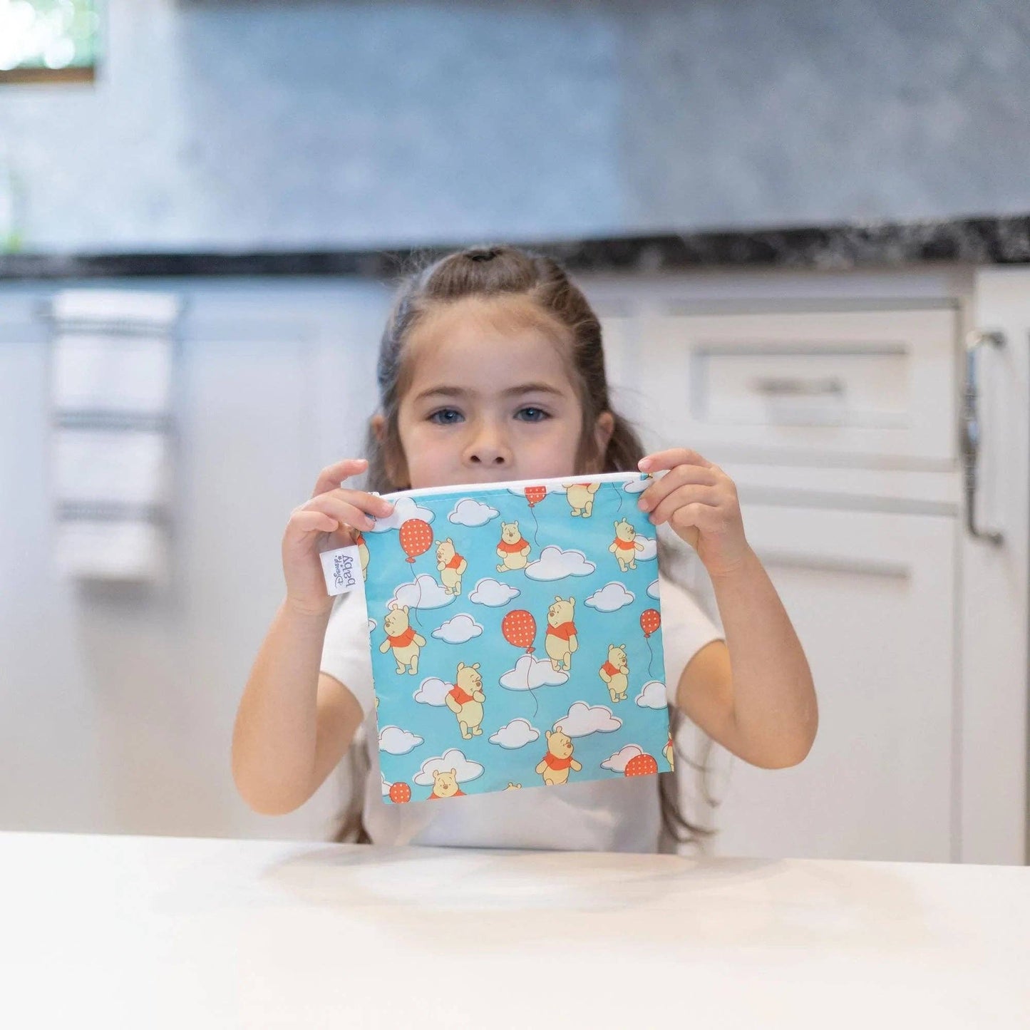 Reusable Snack Bag, Large: Winnie the Pooh Balloons | Bumkins