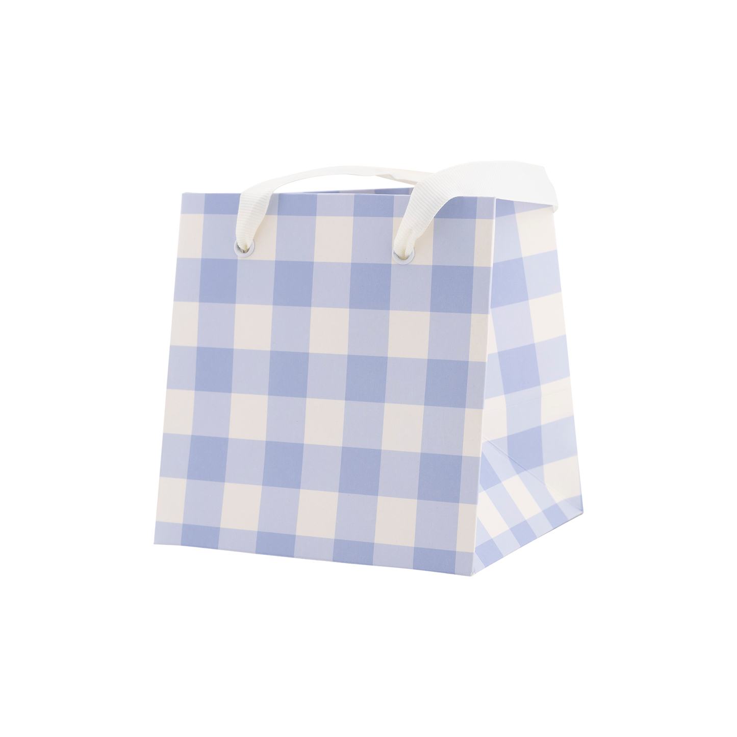 Periwinkle Gingham Gift Bag Set | My Mind's Eye