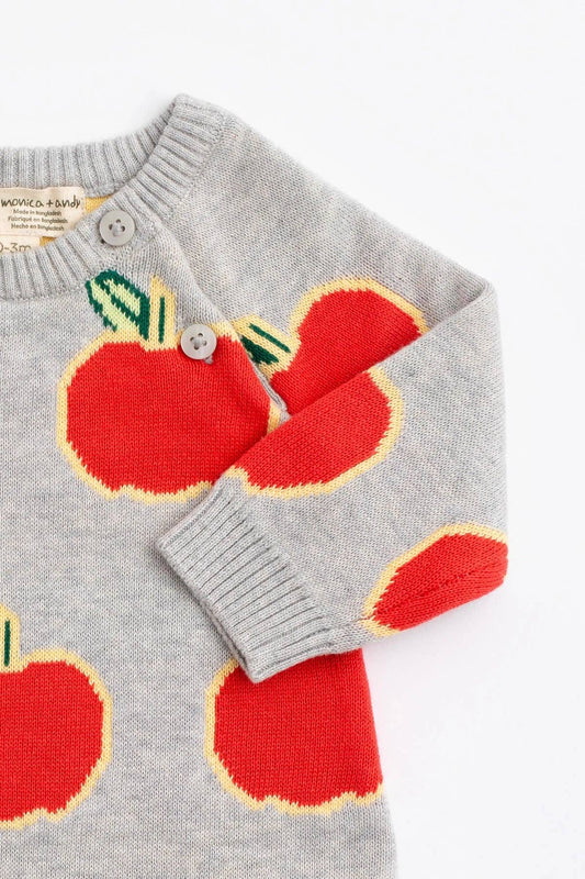 Fall Apples Sweater Romper | Monica + Andy