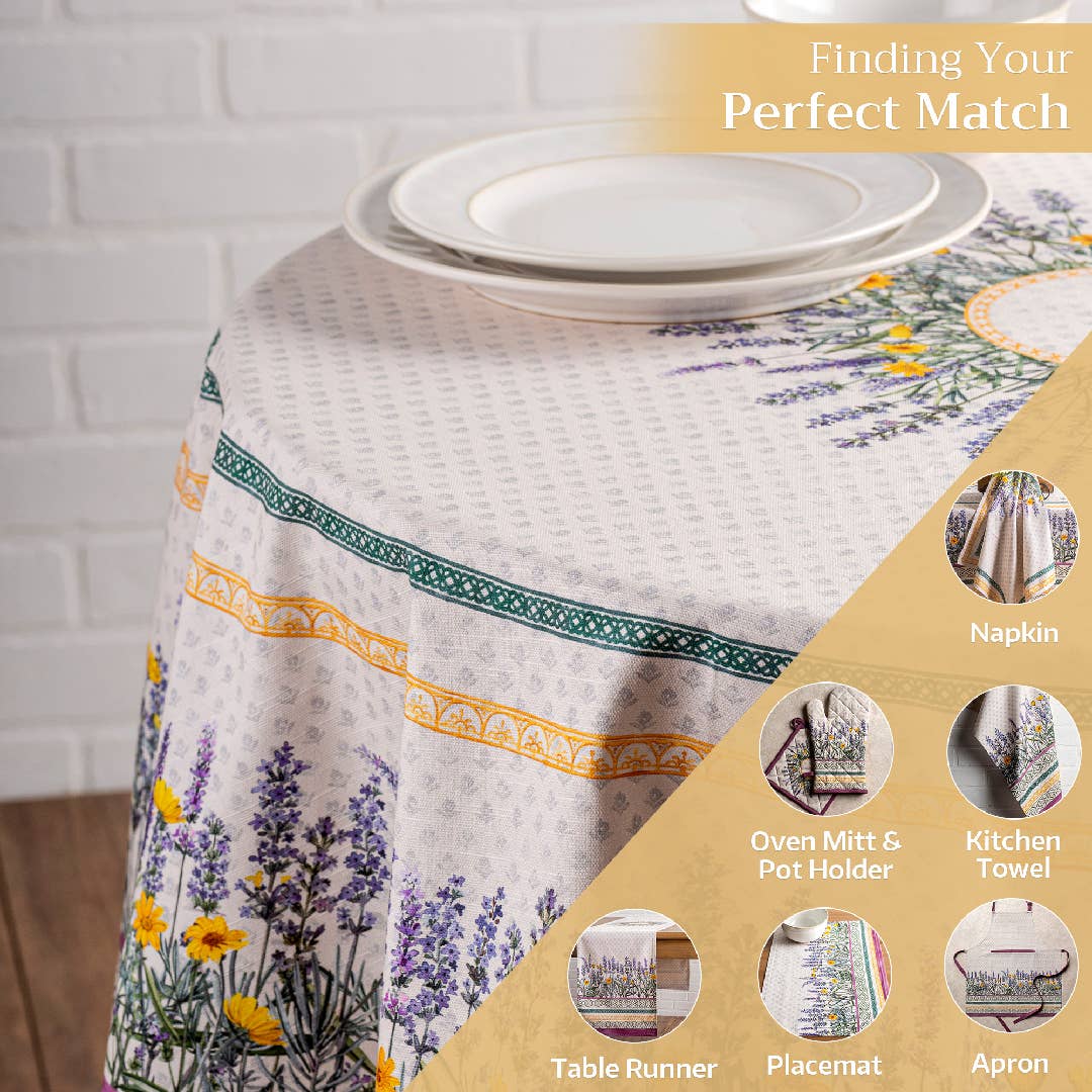 Fanny Lavender Tablecloth (Various Sizes) | Maison d'Hermine