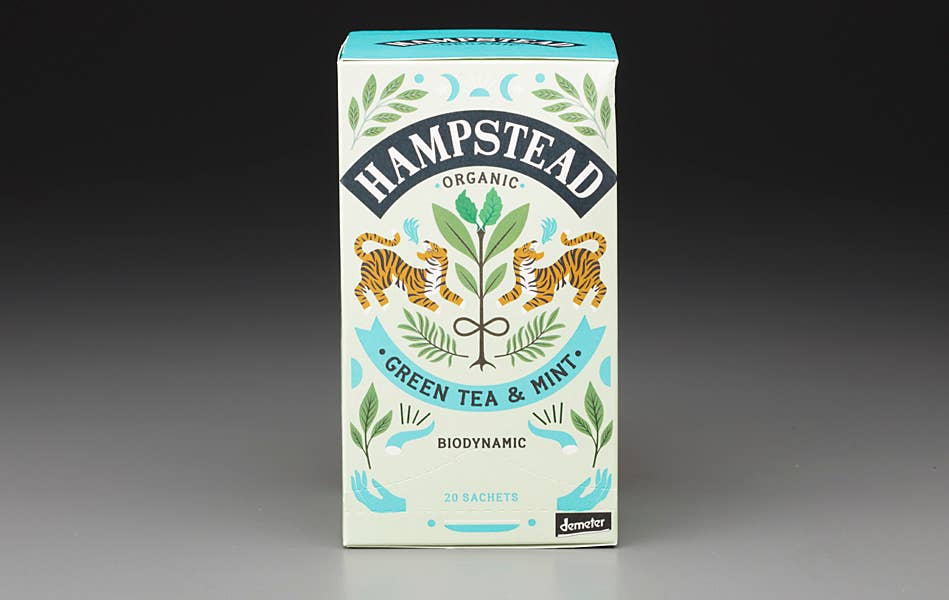 Organic Green Tea & Mint (20 Teabags) | Hampstead Tea