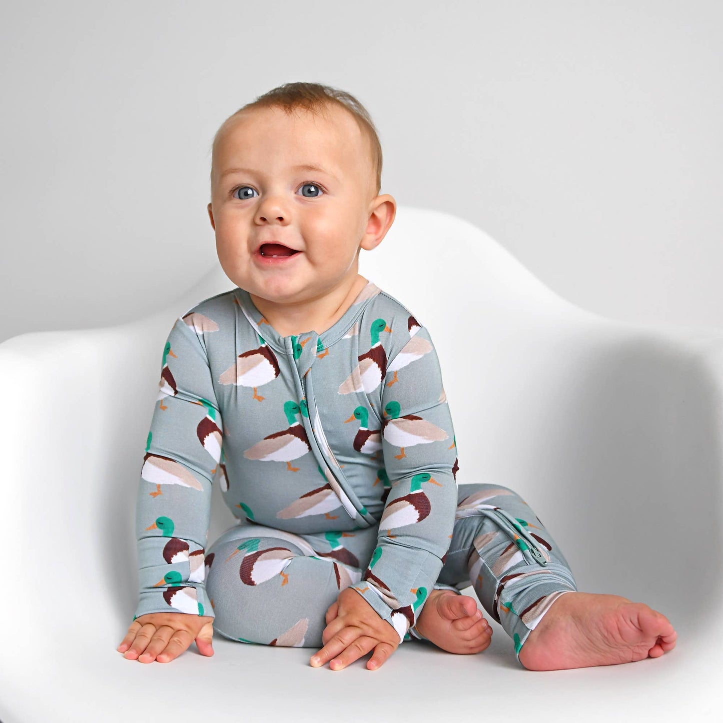 Wilder Duck Bamboo Romper | Gigi & Max