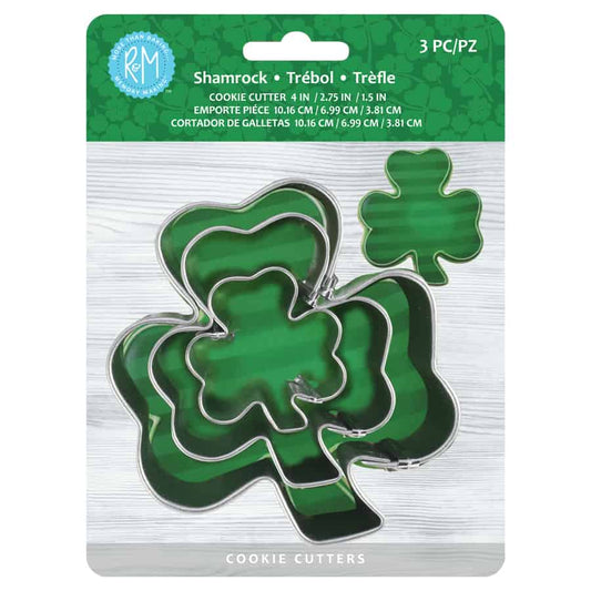 Shamrock 3 PC Cookie Cutter Nested Set | R&M International