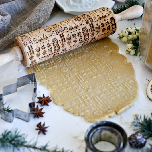 Nutcracker Christmas Embossing Rolling Pin | Boon Homeware
