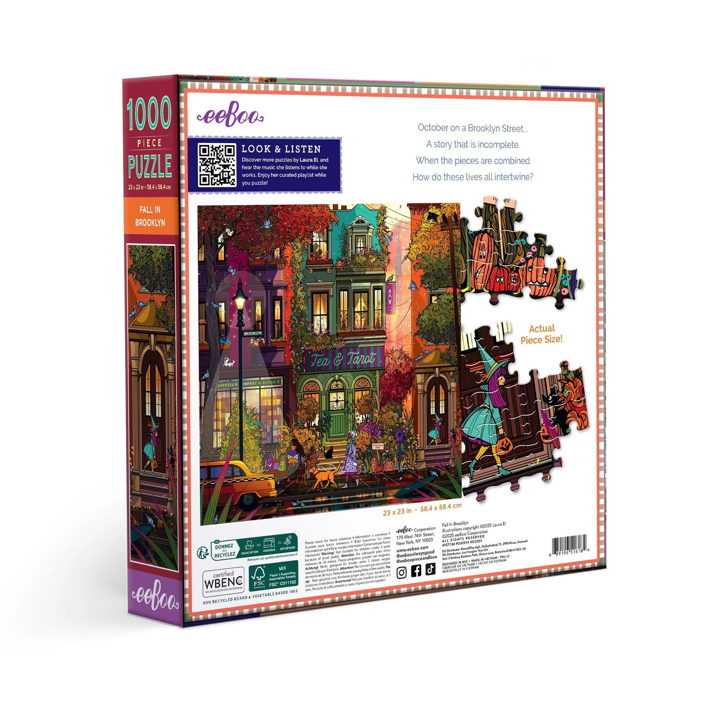 Fall in Brooklyn Puzzle (1000 Piece) | Eeboo