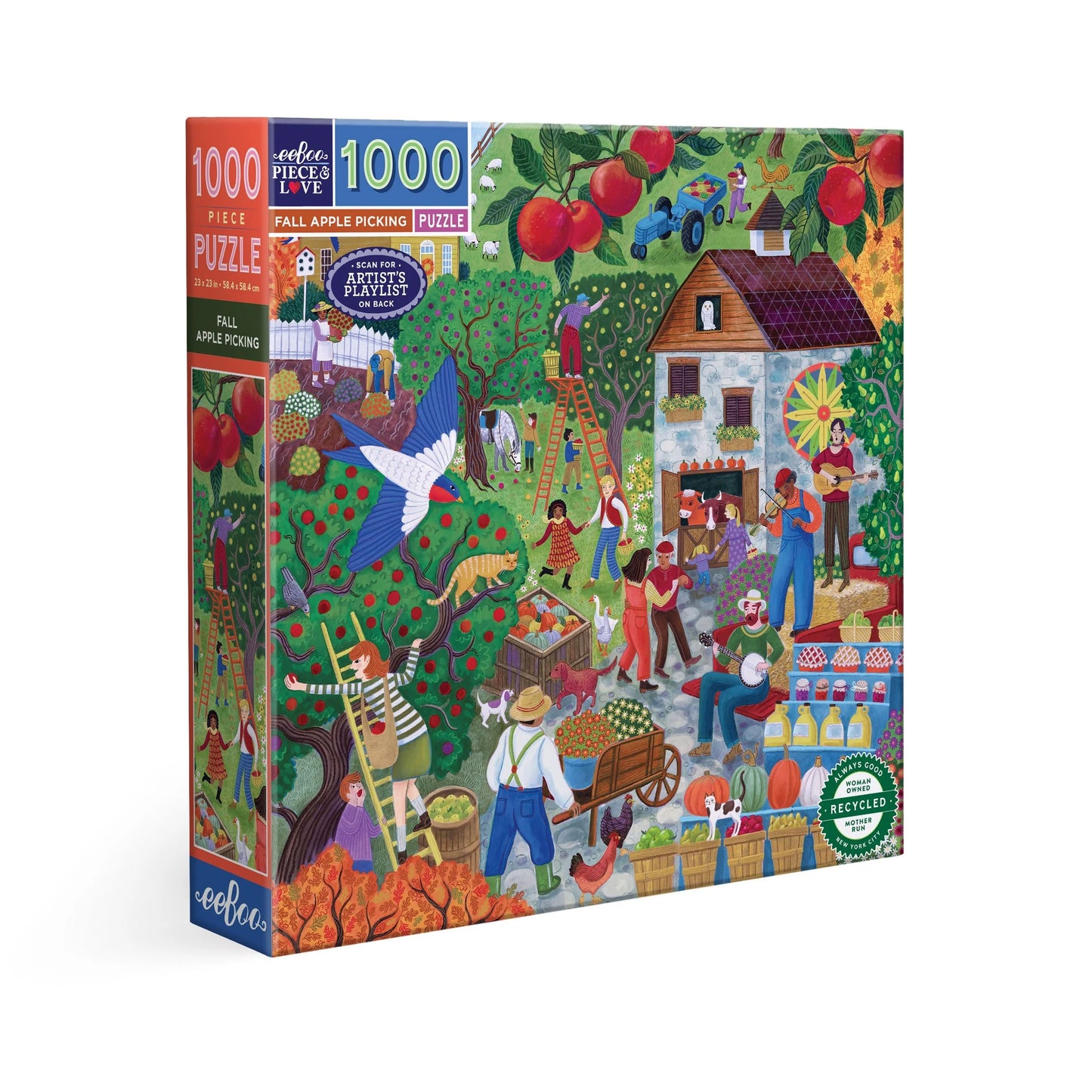 Fall Apple Picking Puzzle (1000 Piece) | Eeboo