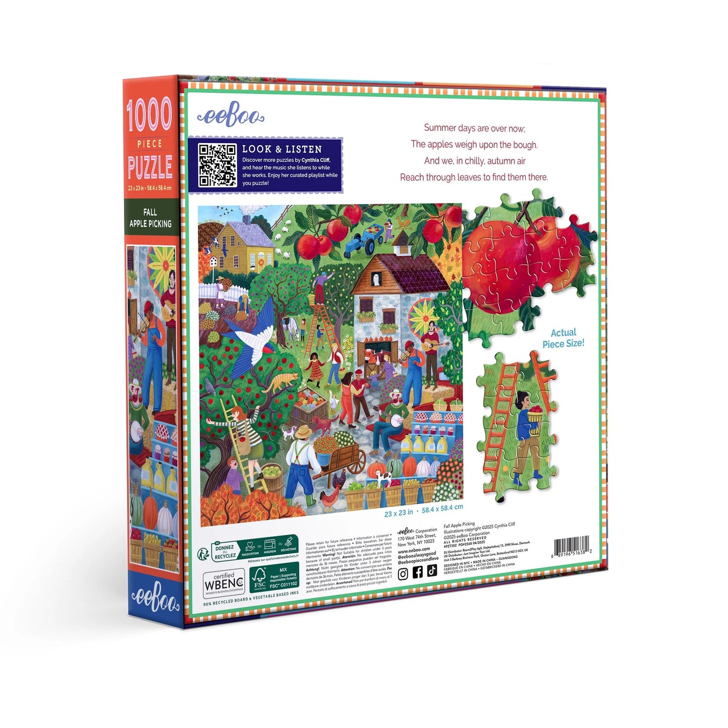 Fall Apple Picking Puzzle (1000 Piece) | Eeboo
