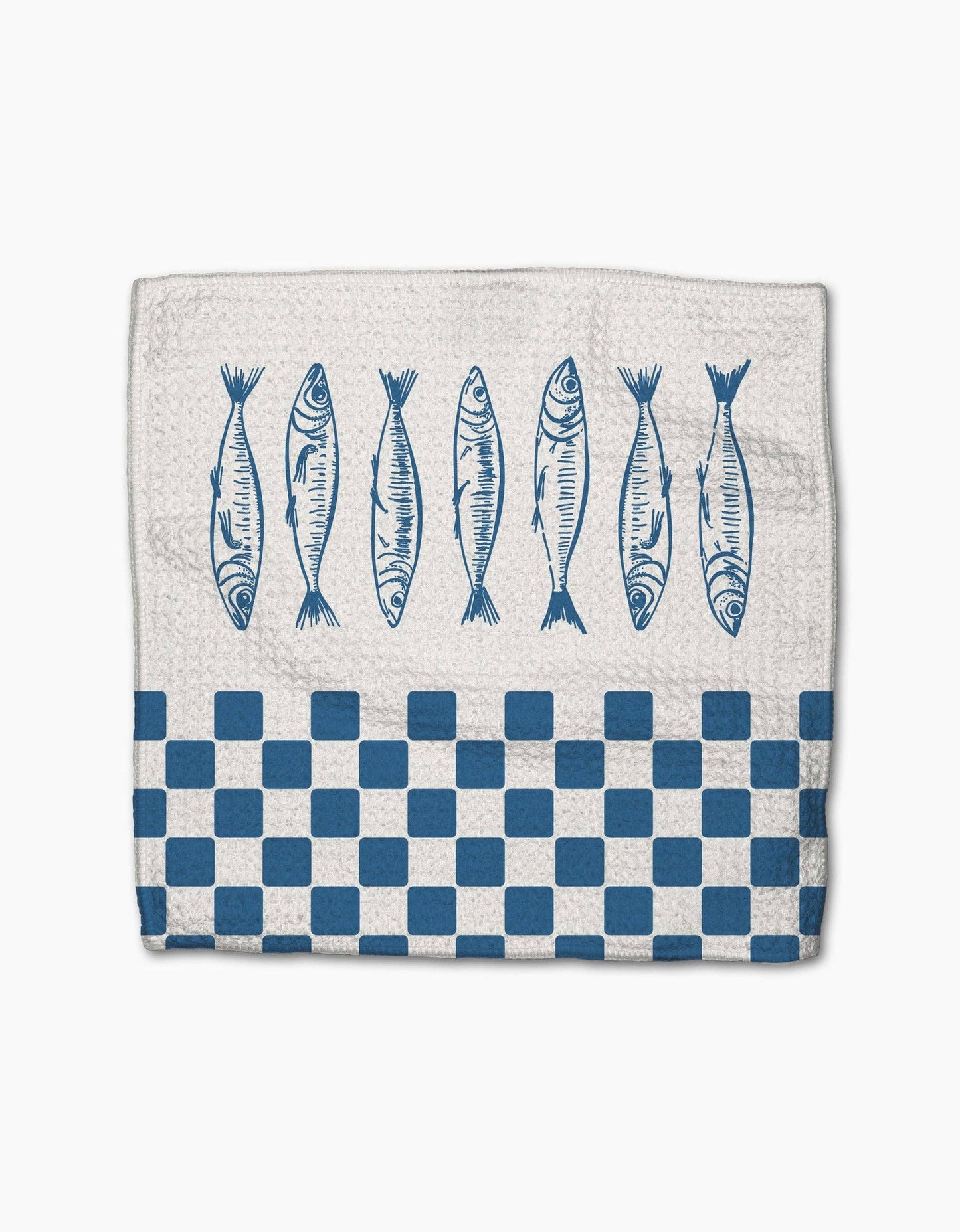 Sardine Check Blue Dishcloth Set | Geometry