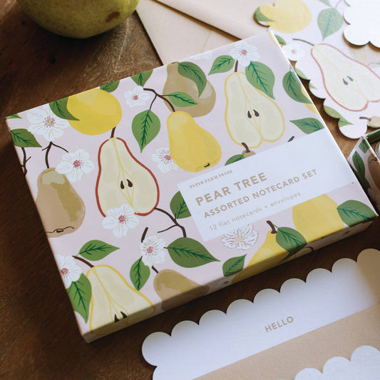 Pear Tree Notecard Set | Paper Farm Press