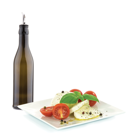 Dark Green Glass Bottle with Pourer | TableCraft