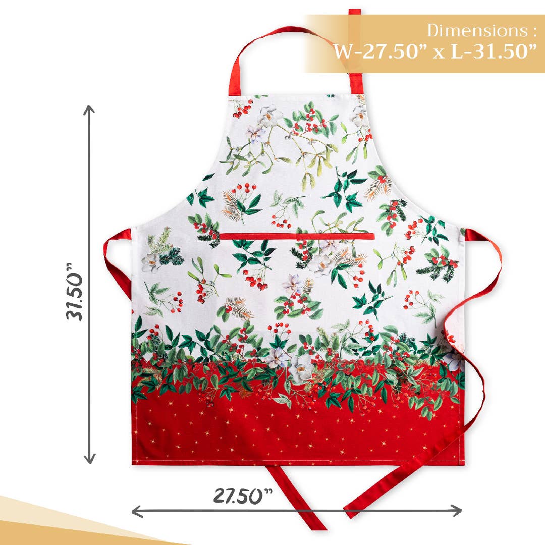 Noel Cotton Apron | Maison d'Hermine